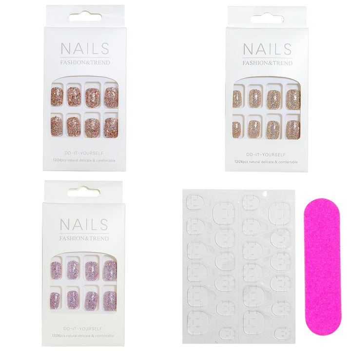 DIY Glitter Effect Press-On Nail Set Kalsten
