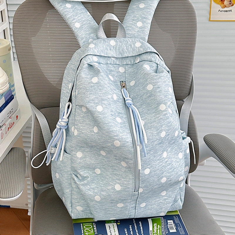 Polka Dot Patterned Casual Backpack Kalsten