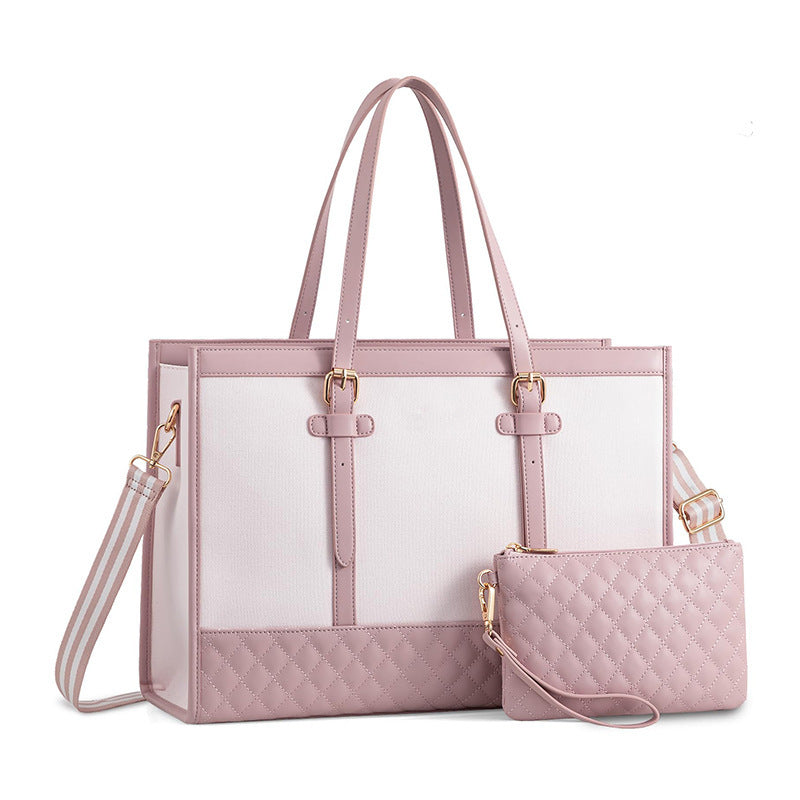 Elegant Tote Bag with Removable Cosmetic Pouch Kalsten