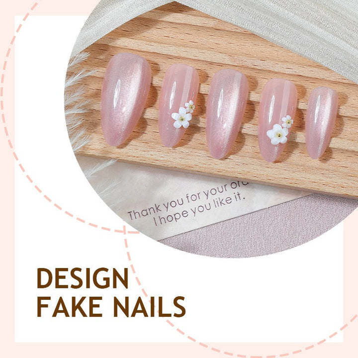 Nail art set with elegant floral designs Kalsten