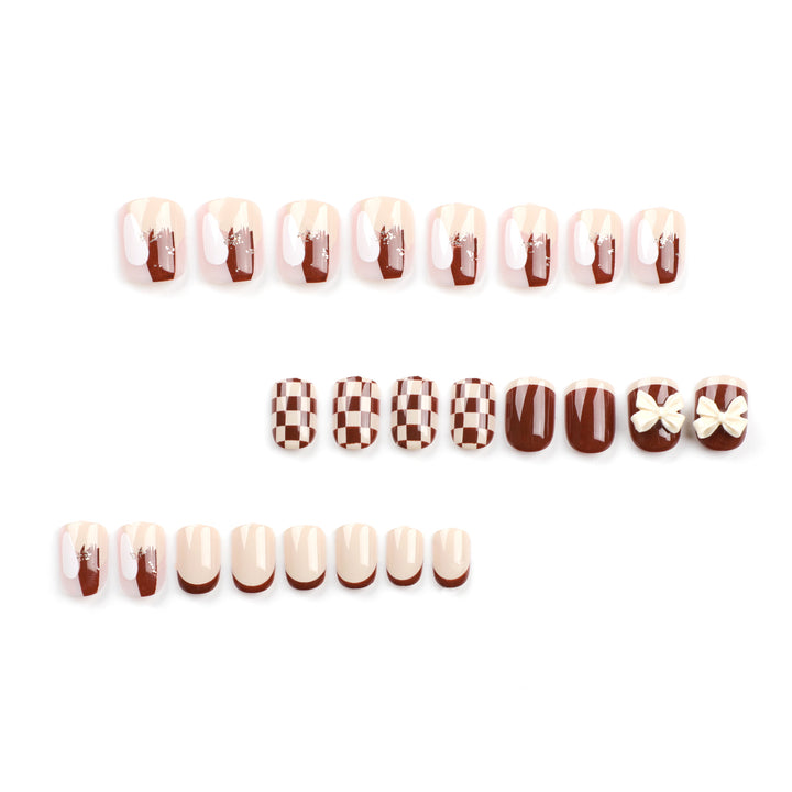 Creative Nail Art with Modern Patterns and Bow Motifs Kalsten