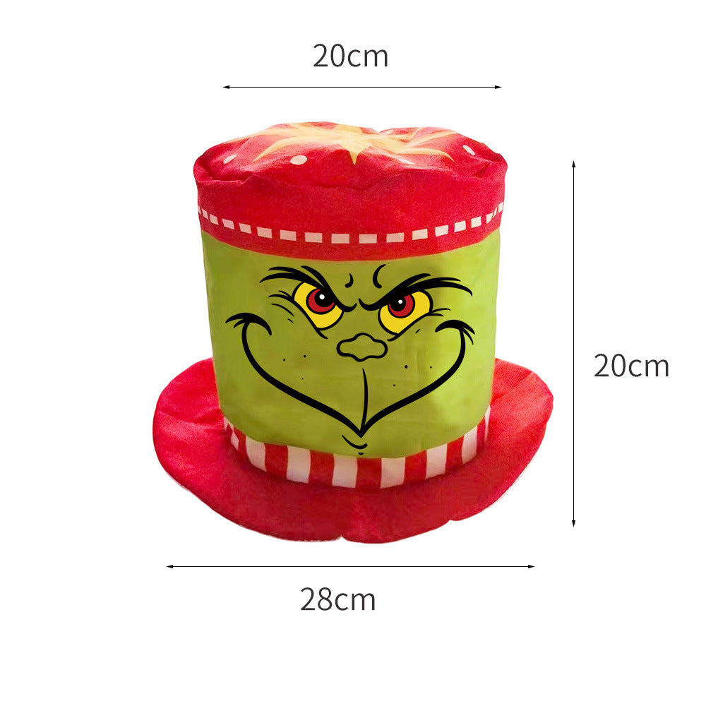 Whimsical Plush Grinch Hat