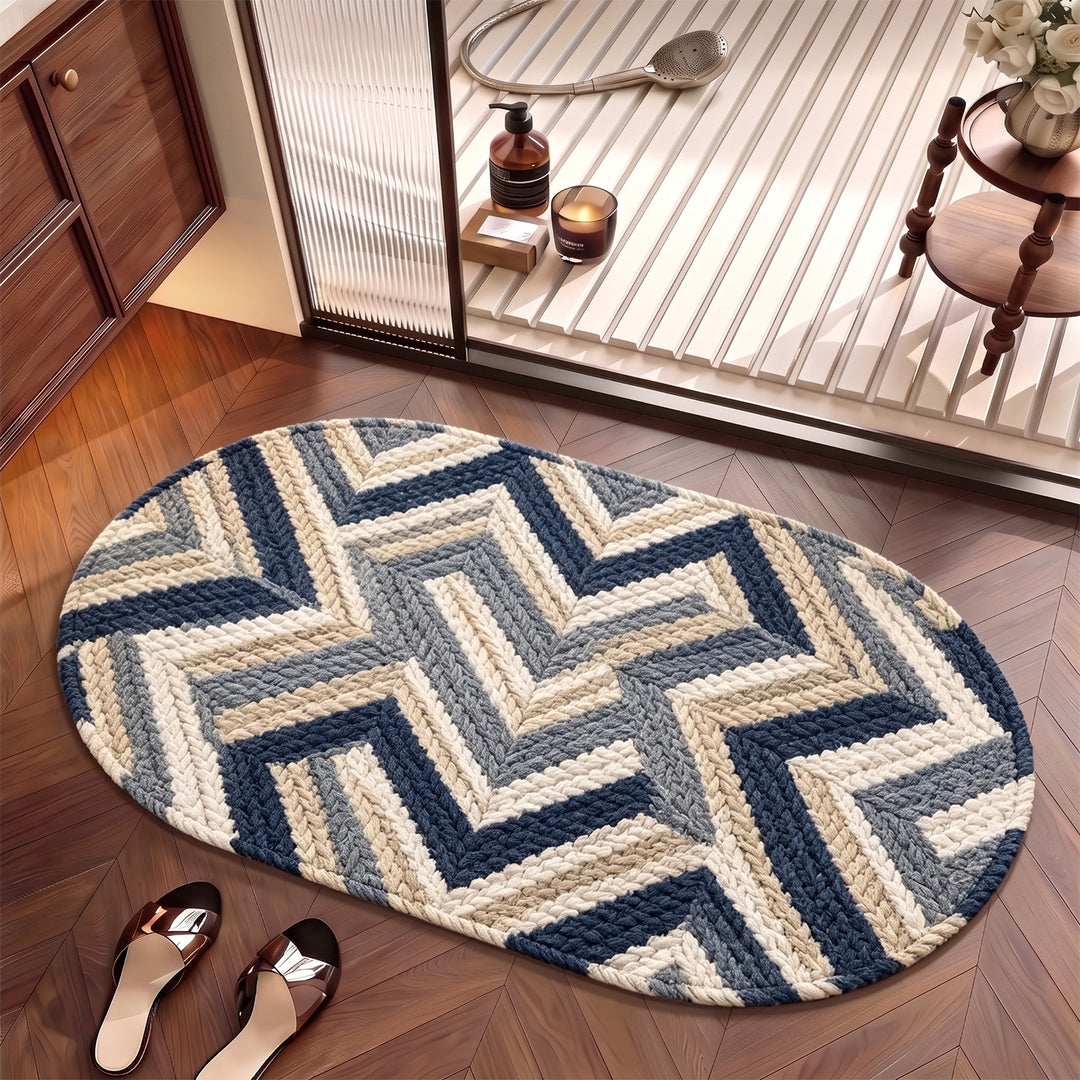 Braided Textured Area Rug