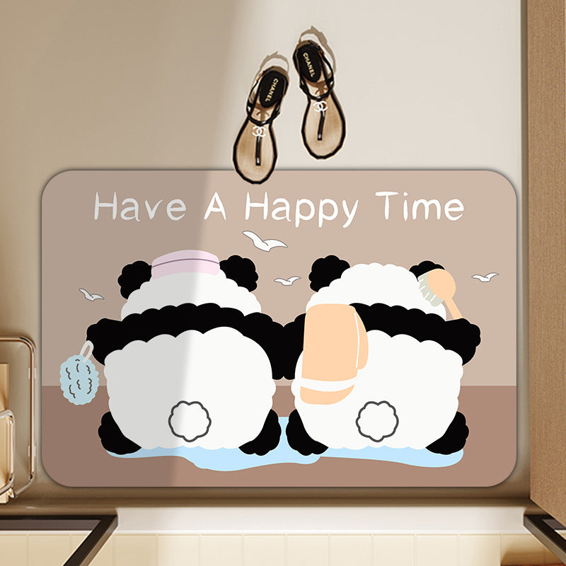 Playful Animal-Themed Bath Mat