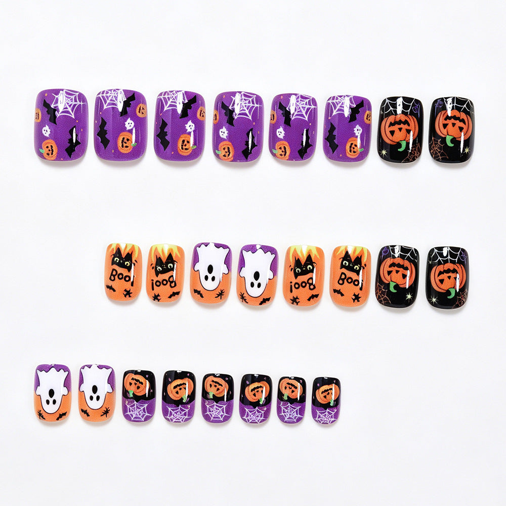 Halloween-Themed Decorative Press-On Nail Art Kalsten