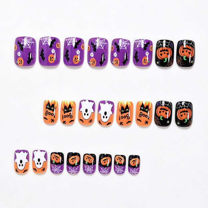 Halloween-Themed Decorative Press-On Nail Art Kalsten