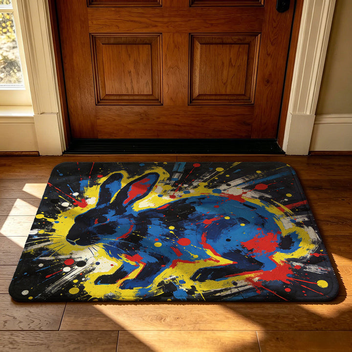 Playful Garden-Themed Area Mat
