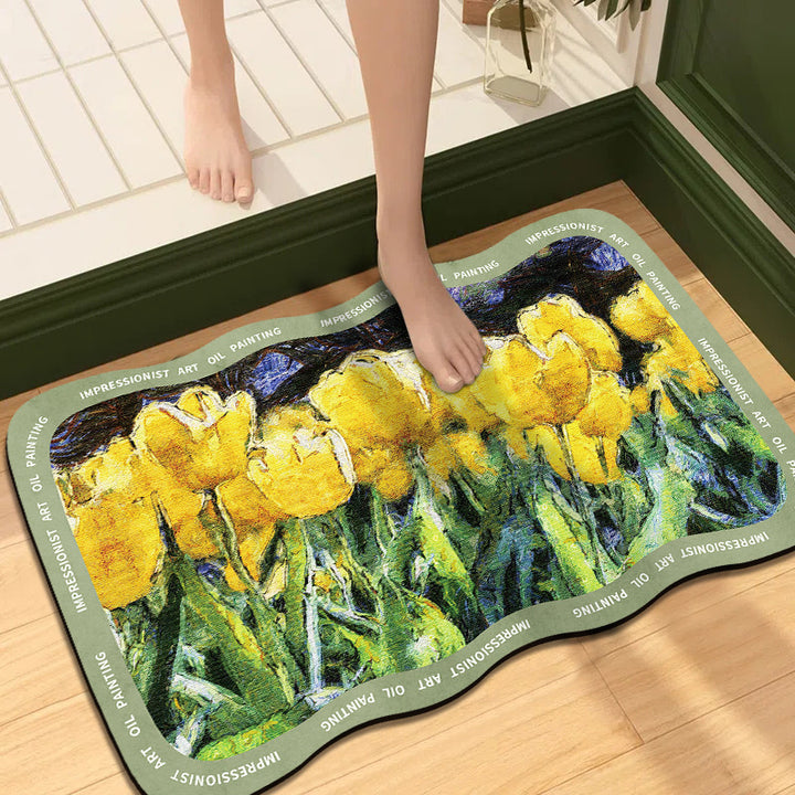 Artistic Impressionist Art Bath Mat