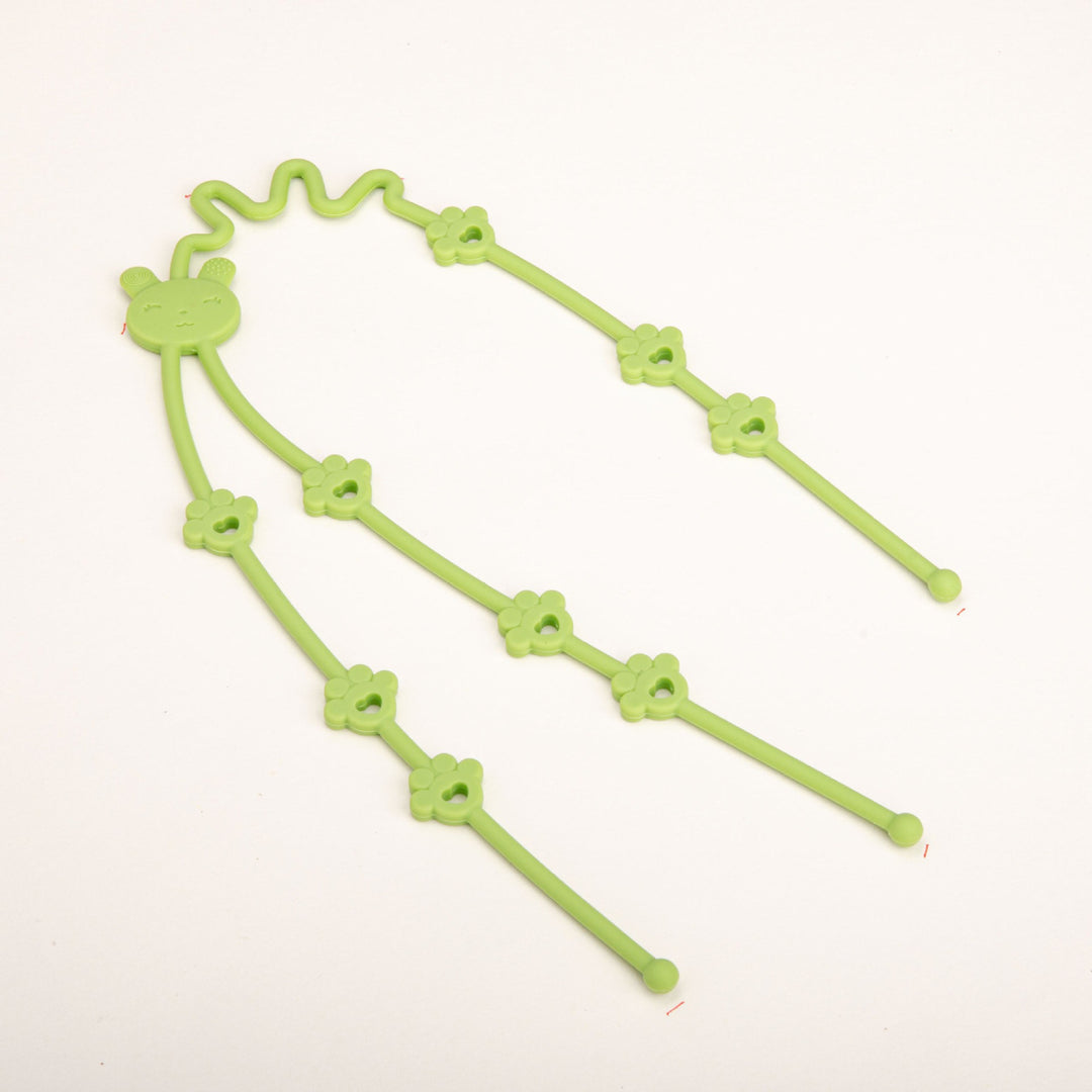 Decorative Flexible Floral Bear Motif Plastic Headband