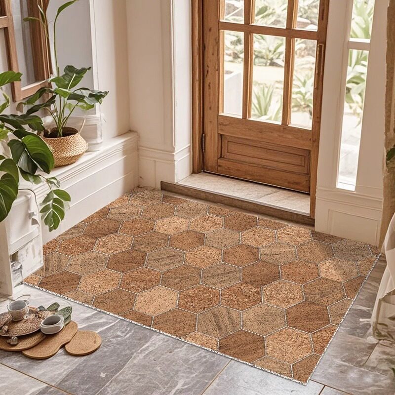 Hexagon Patterned Area Mat