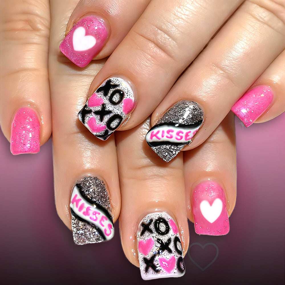 Artistic Valentine's Day Press-On Nails Kalsten
