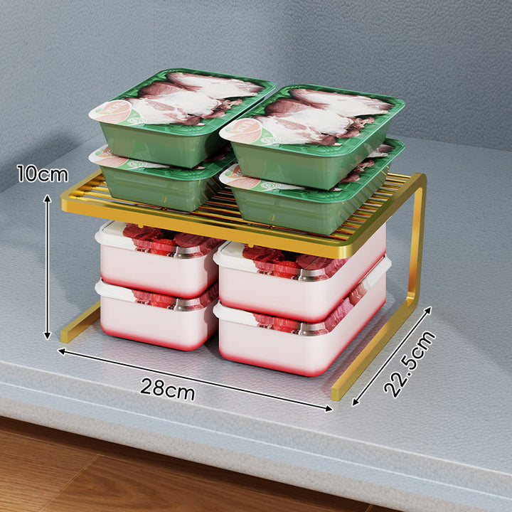 Triple-Tier Slim Slotted Countertop Pantry Shelf Organizer