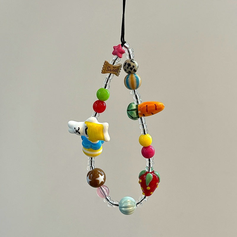 Colorful Themed Beaded Charm Lanyard Kalsten 1790135969