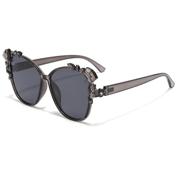 Glamorous Cat-Eye Sunglasses with Crystal Embellishments Kalsten