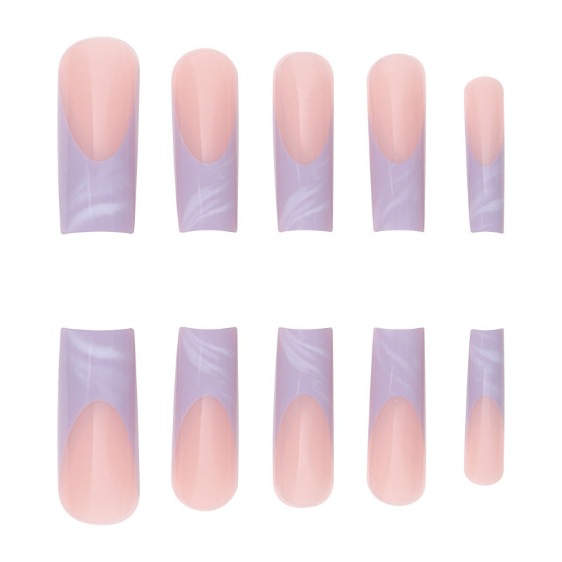 Long Acrylic Press-On Nail Set with Ombre Effect Kalsten