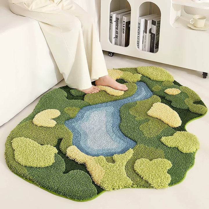 Botanical Leaf Bath Mat Kalsten