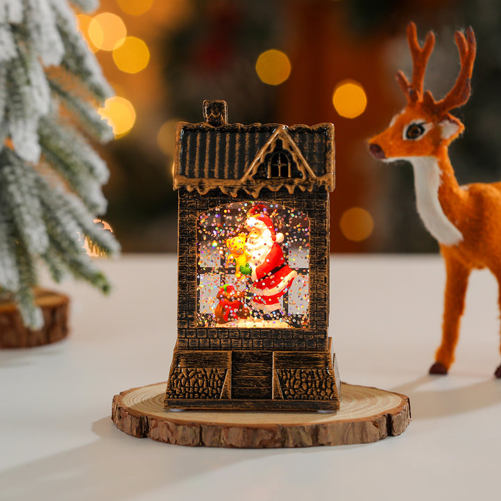 Decorative Snow Globe House Ornament Kalsten