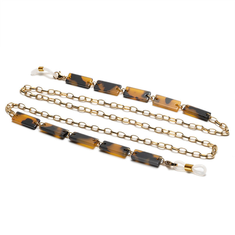 Chunky Abstract Pattern Eyewear Chain kalsten