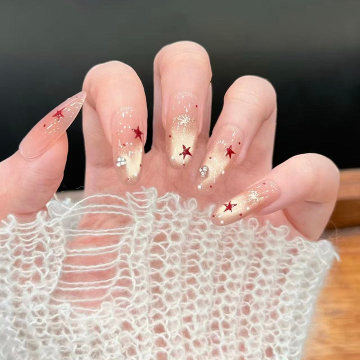 Luxury Glittering Acrylic Nail Art Kalsten
