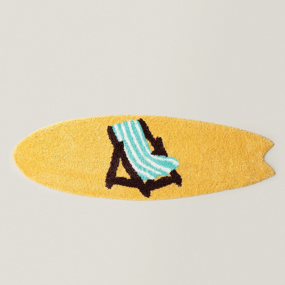Surfboard-Shaped Decorative Bath Mat Kalsten