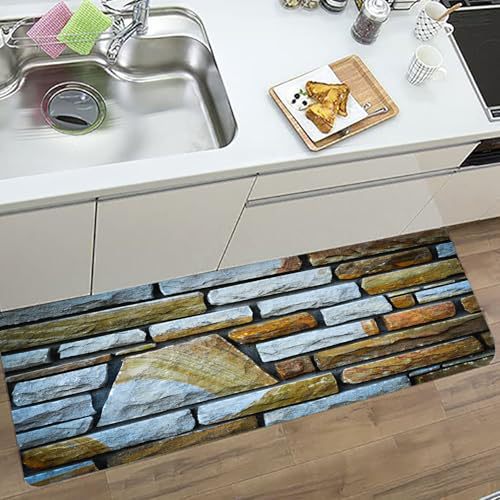 Abstract Pattern Kitchen Runner Mat