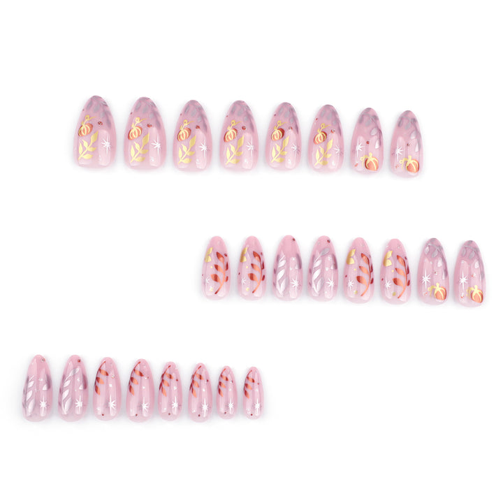 Artistic acrylic nails with elegant floral design Kalsten