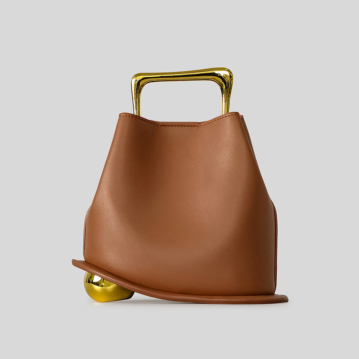 Sculptural Handle Handbag