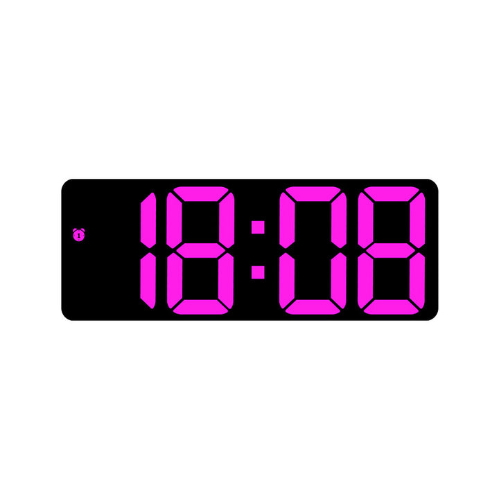 Digital LED clock with large display and colorful digits Kalsten