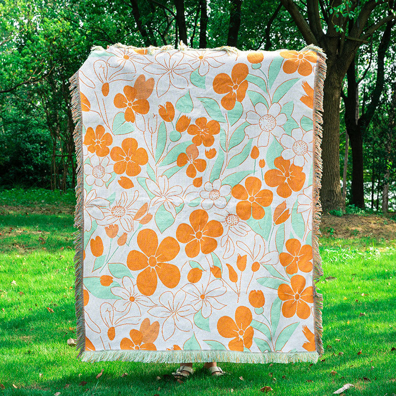 Artistic Woven Throw Blanket