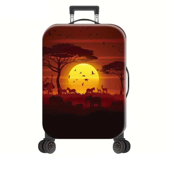 Unisex Hard Shell Suitcase with Creative Geometric Pattern Kalsten