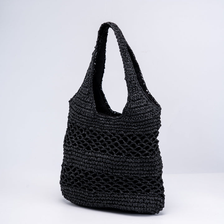 Handwoven beach bag with open mesh structure Kalsten
