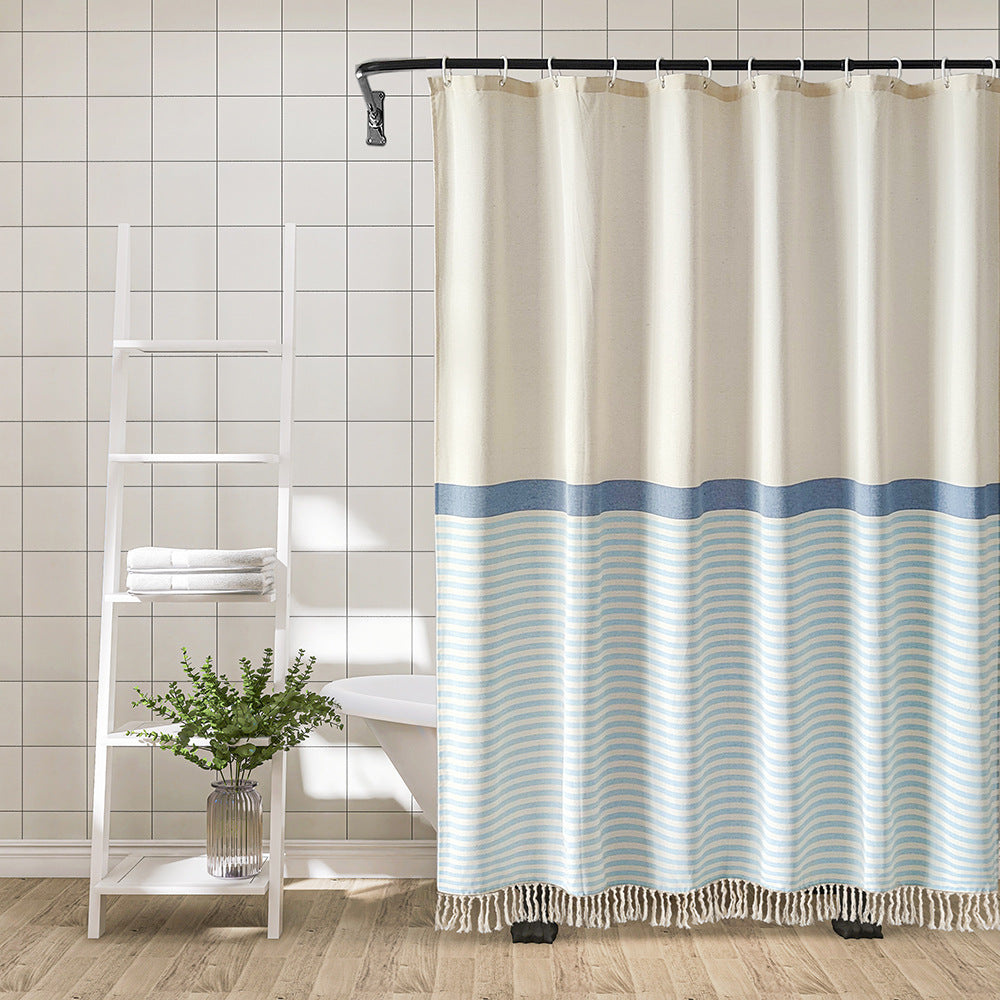 Elegant Textured Shower Curtain Kalsten