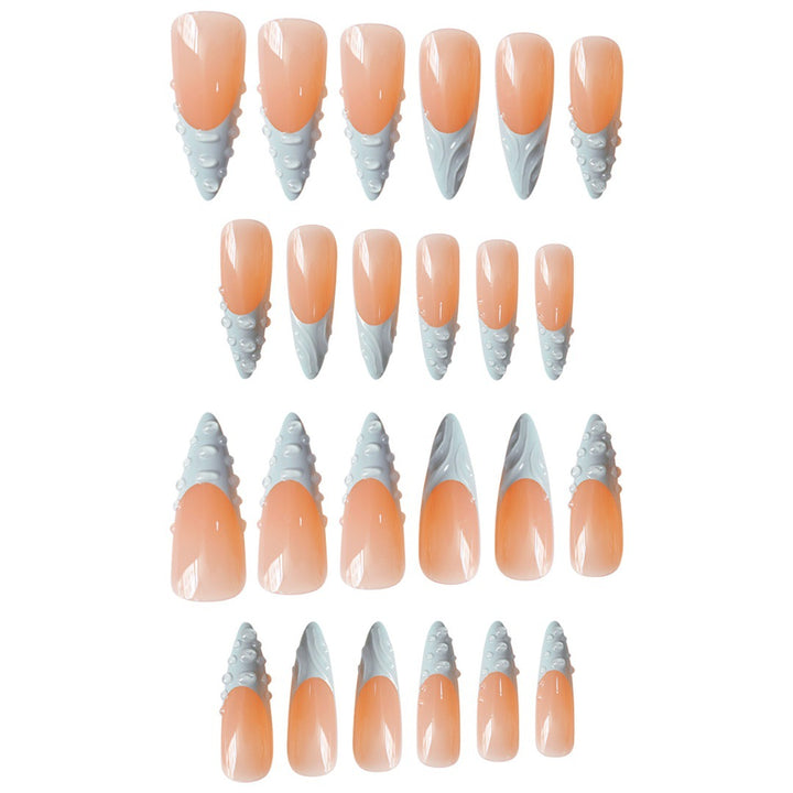 Artistic Textured Press-On Nail Art Kalsten