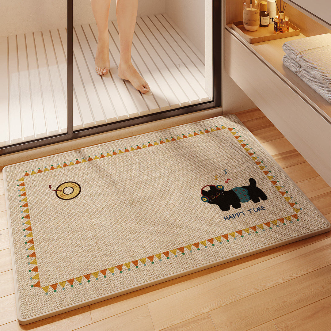 Fun Cartoon Themed Bath Mat Kalsten