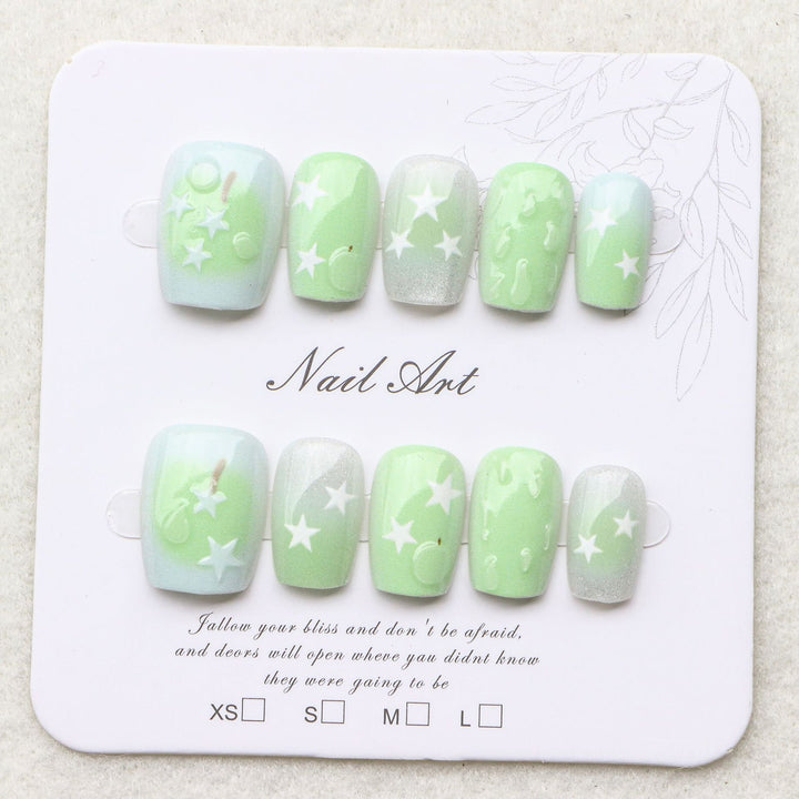 Starry Themed Press-On Nail Set Kalsten