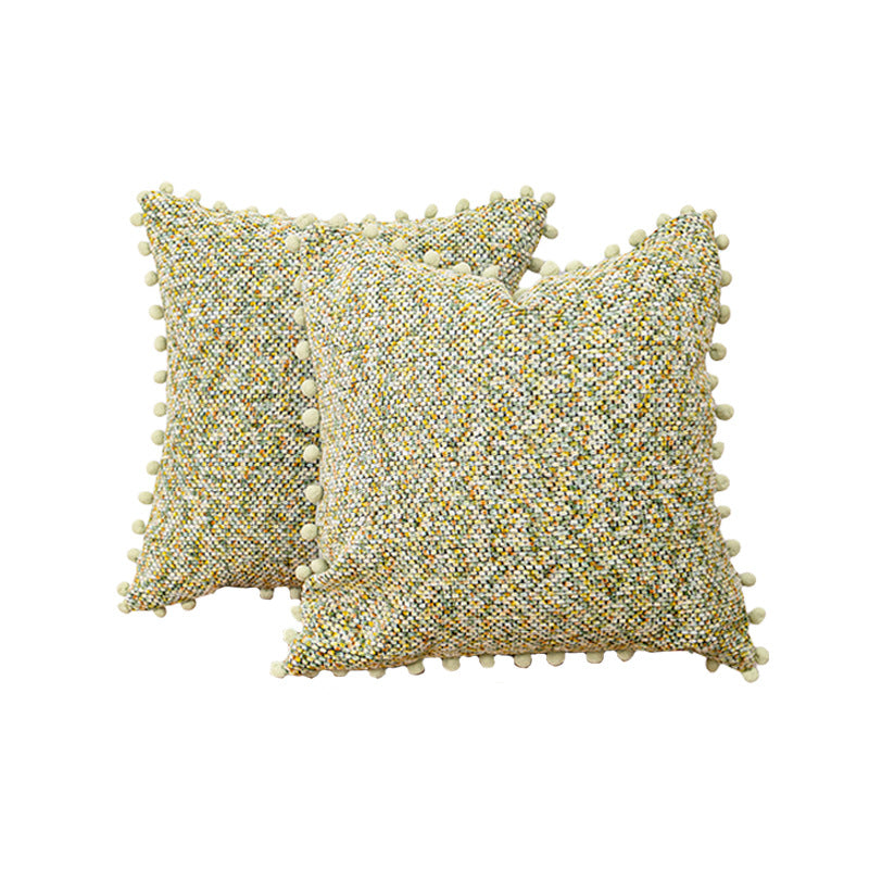 Textured Knitted Decorative Pillow
