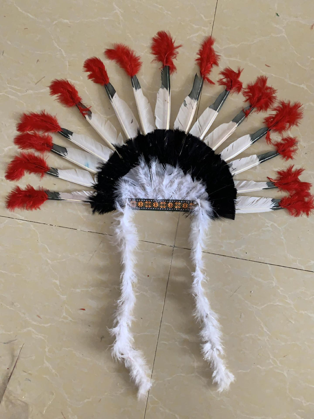 Indian feather headgear