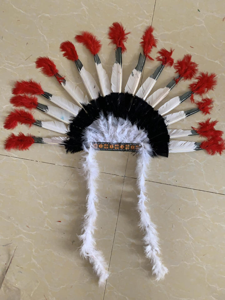 Indian feather headgear
