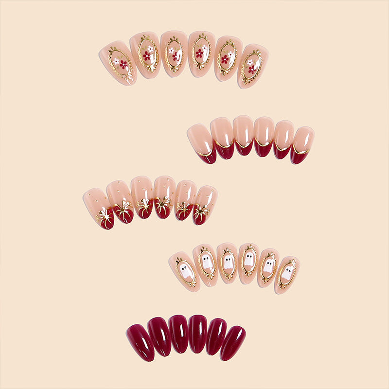 Artful nail tips with autumn design Kalsten