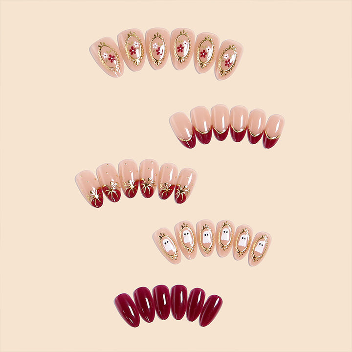 Artful nail tips with autumn design Kalsten