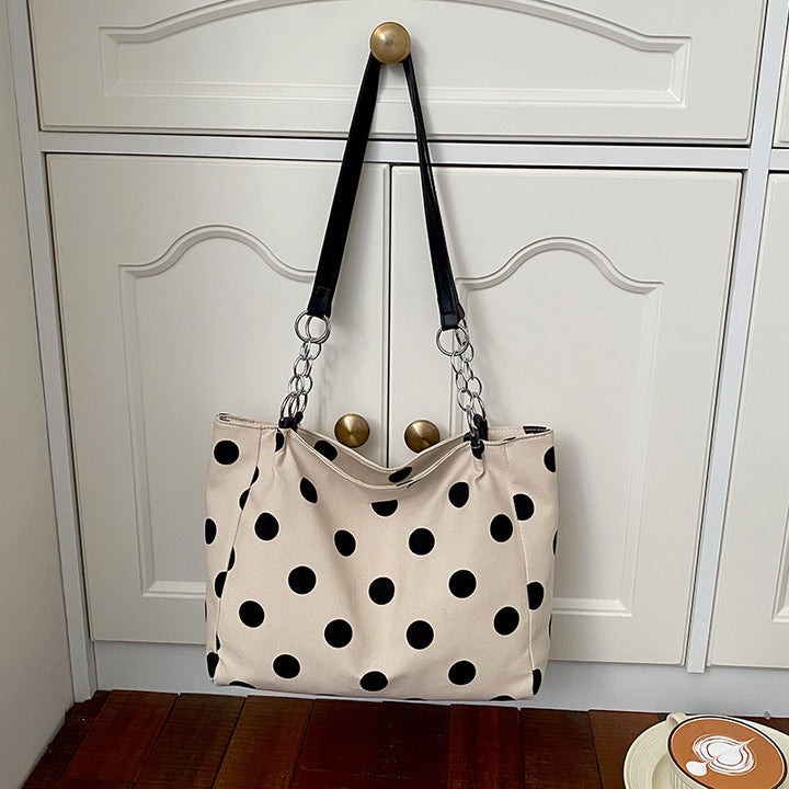 Stylish Polka Dot Tote