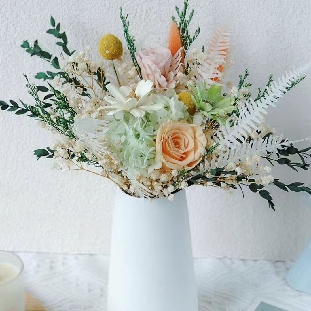 Lifelike Botanical Floral Arrangement