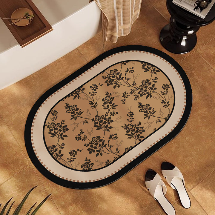 Floral Print Indoor Area Mat