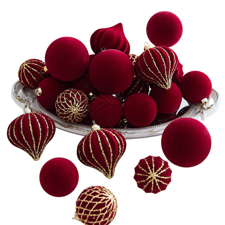 Decorative Chocolate-Themed Christmas Baubles Set
