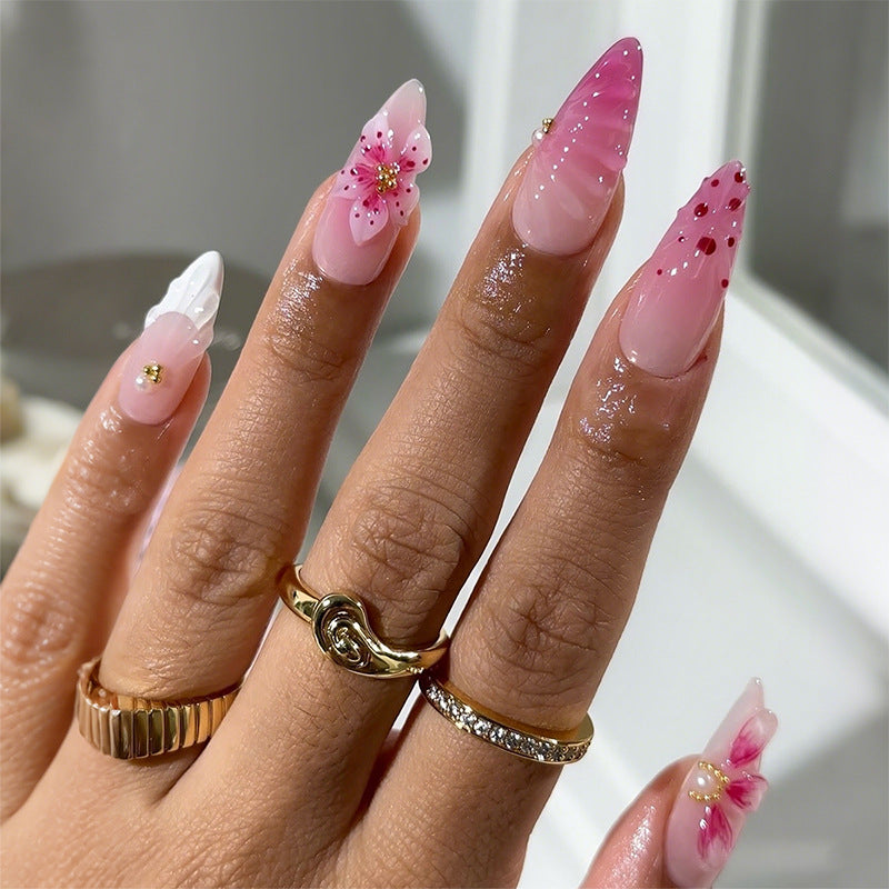 Artistic Floral Press-On Nails kalsten 1788495873