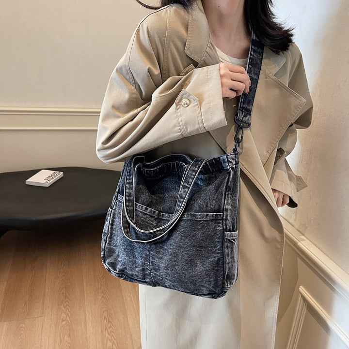 Premium Denim Shoulder Bag Kalsten