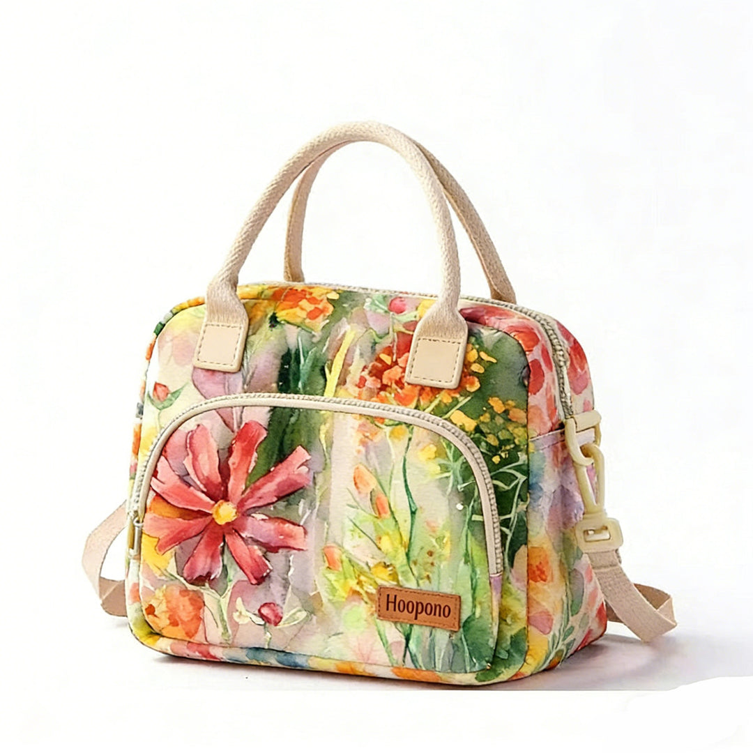 Floral Pattern Insulated Lunch Cooler