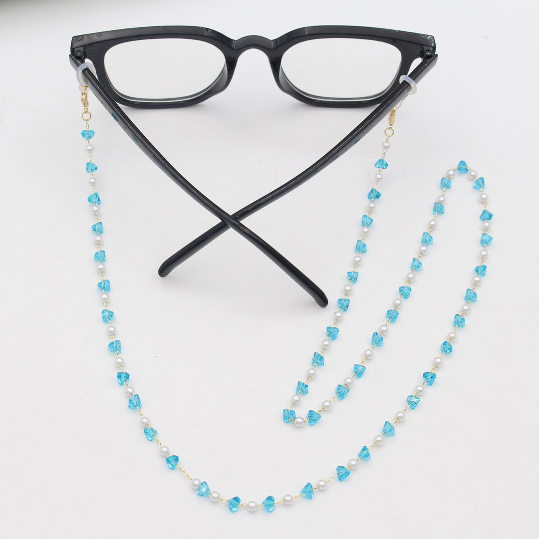 Stylish Pearl and Crystal Eyewear Chain Kalsten