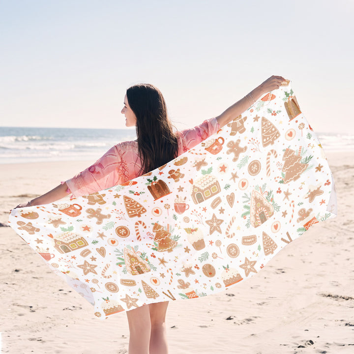 Beach towel with creative jellyfish pattern made of lightweight fabric Kalsten