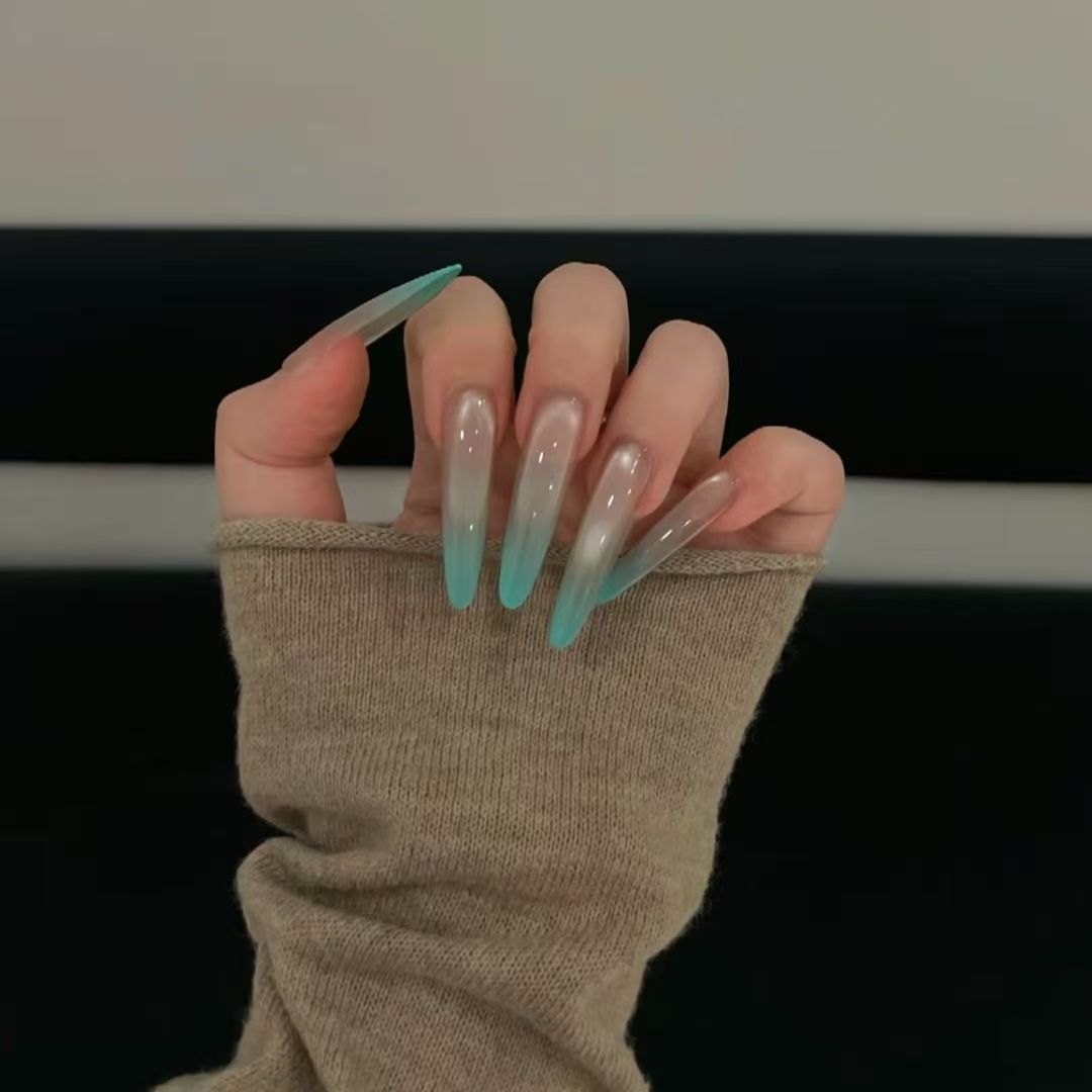 Artistic Long Stiletto Nail Enhancements Kalsten